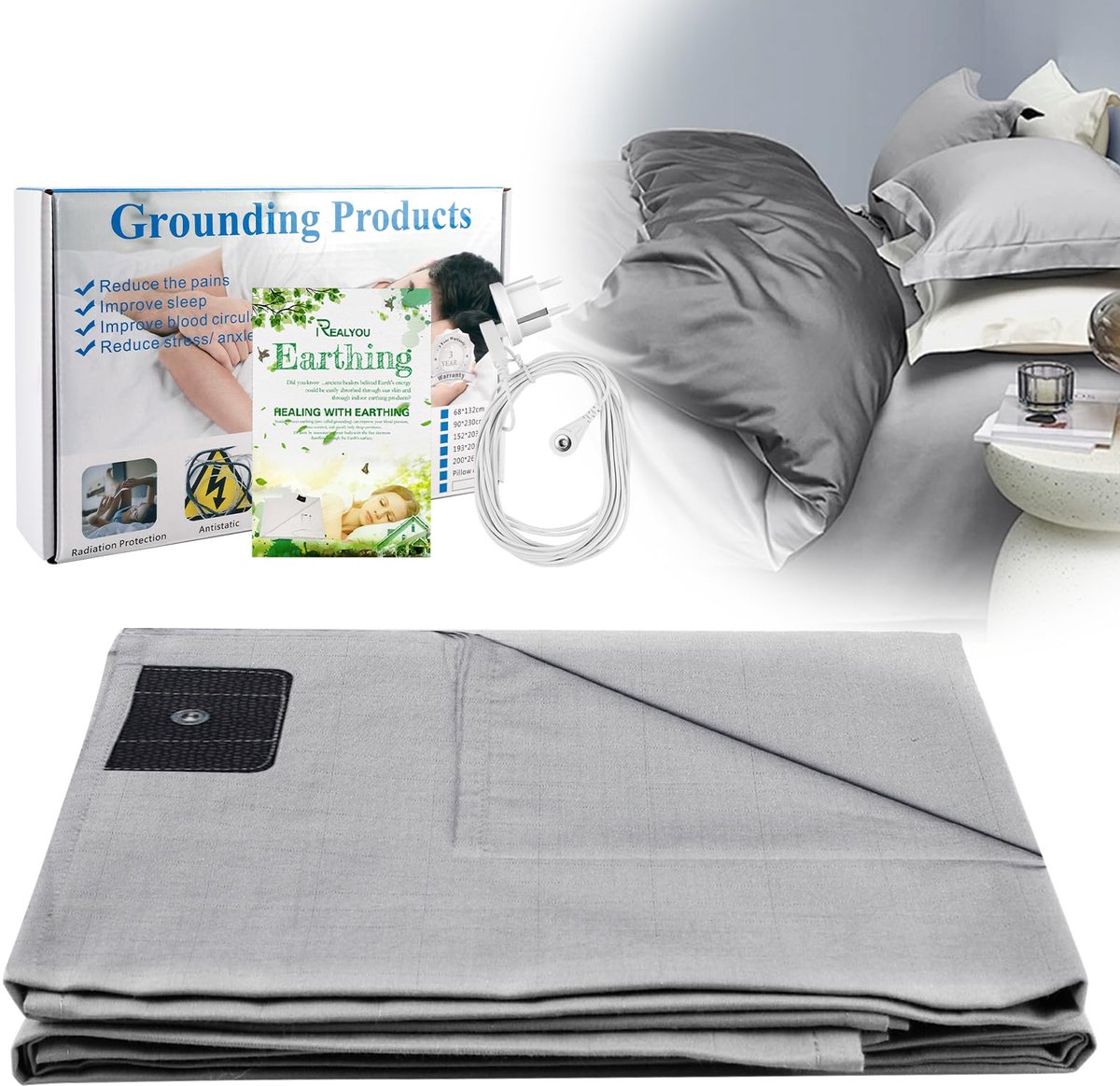 GroundThing Bureaumat Rhodé – 70*25cm - Aardingsmat – Grounding mat