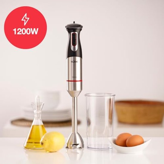 Krachtige Staafmixer 1200 W met Turbofunctie en Spatbescherming van Merkloos — afbeelding 5