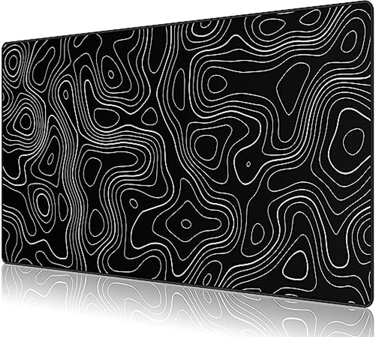 Grote Gaming Muismat met Gestikte Randen – Micro-Weefstof, Antislip, 900 x 400 mm
