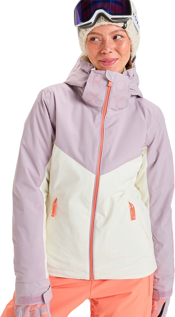 Roxy Free Jet Block Jas Paars XS Vrouw