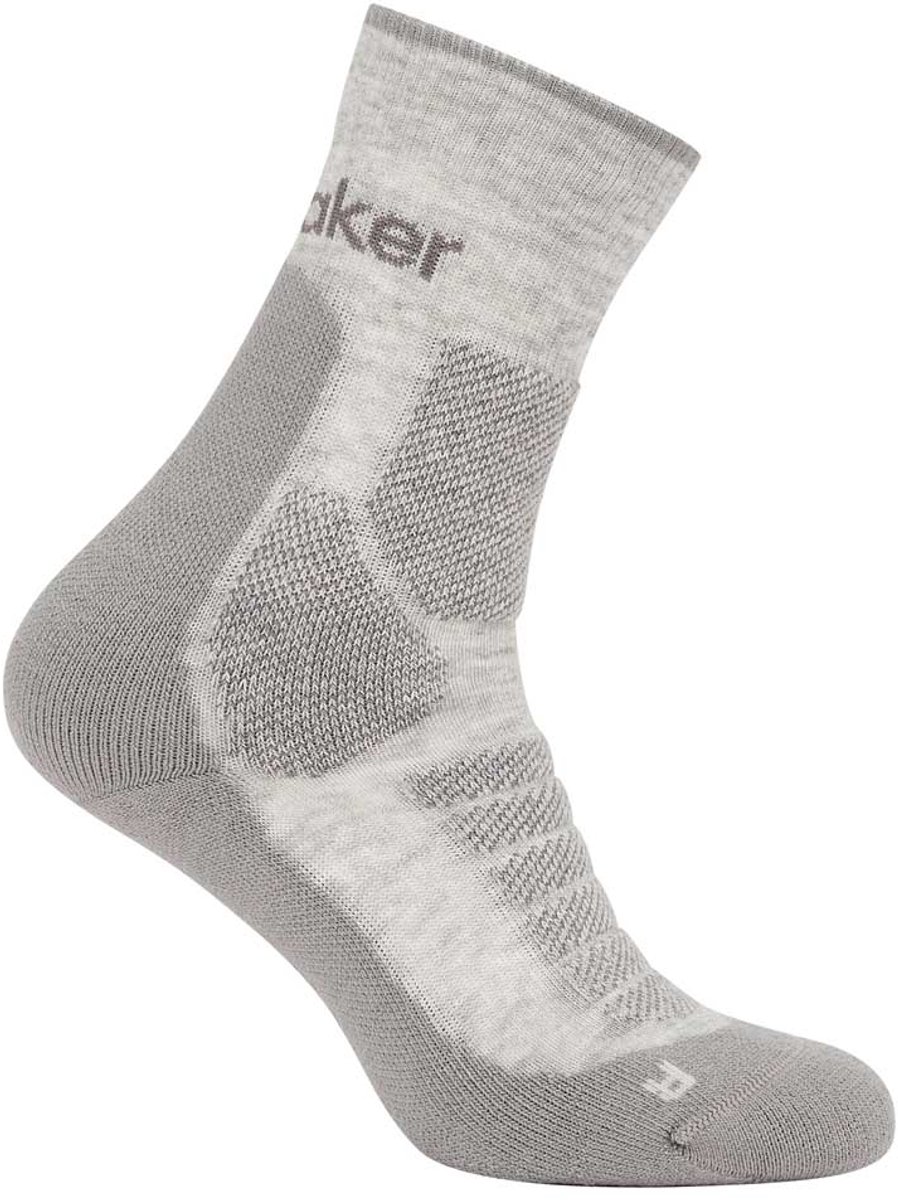 Sok Icebreaker Women Merino Hike+ Heavy Crew -Schoenmaat 35 37 Blizzard Heather / Alloy