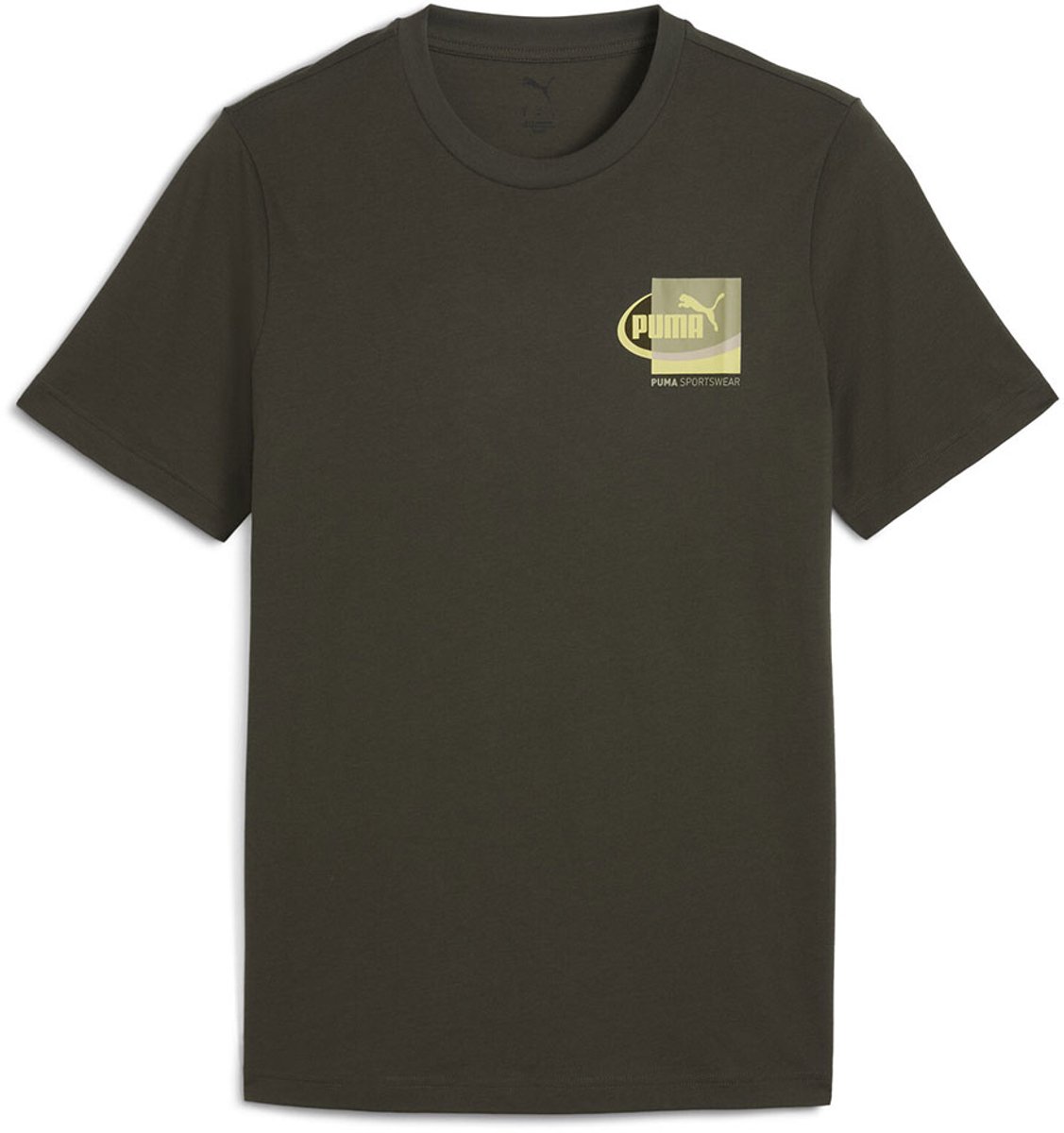Puma Graphic Small Box T-shirt Met Korte Mouwen 2XL Man Olijf