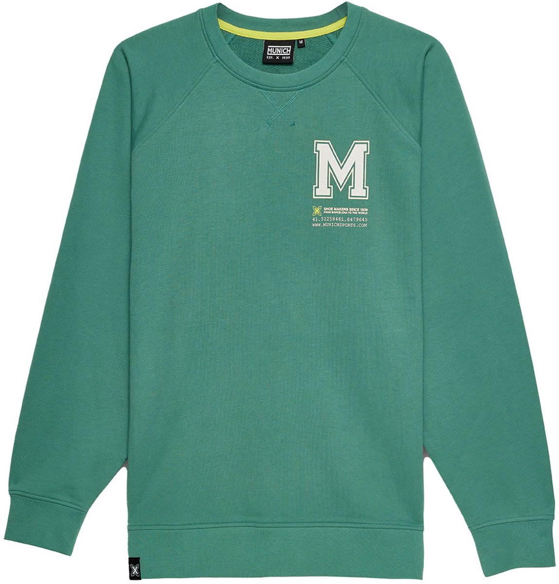 Munich University Lifestyle Sweatshirt Groen M Man
