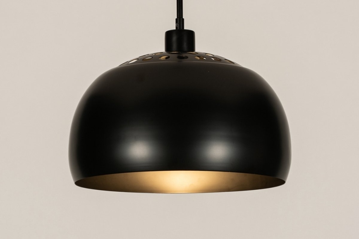 Lumidora Hanglamp 31205 - OAKLAND - E27 - Zwart - Metaal