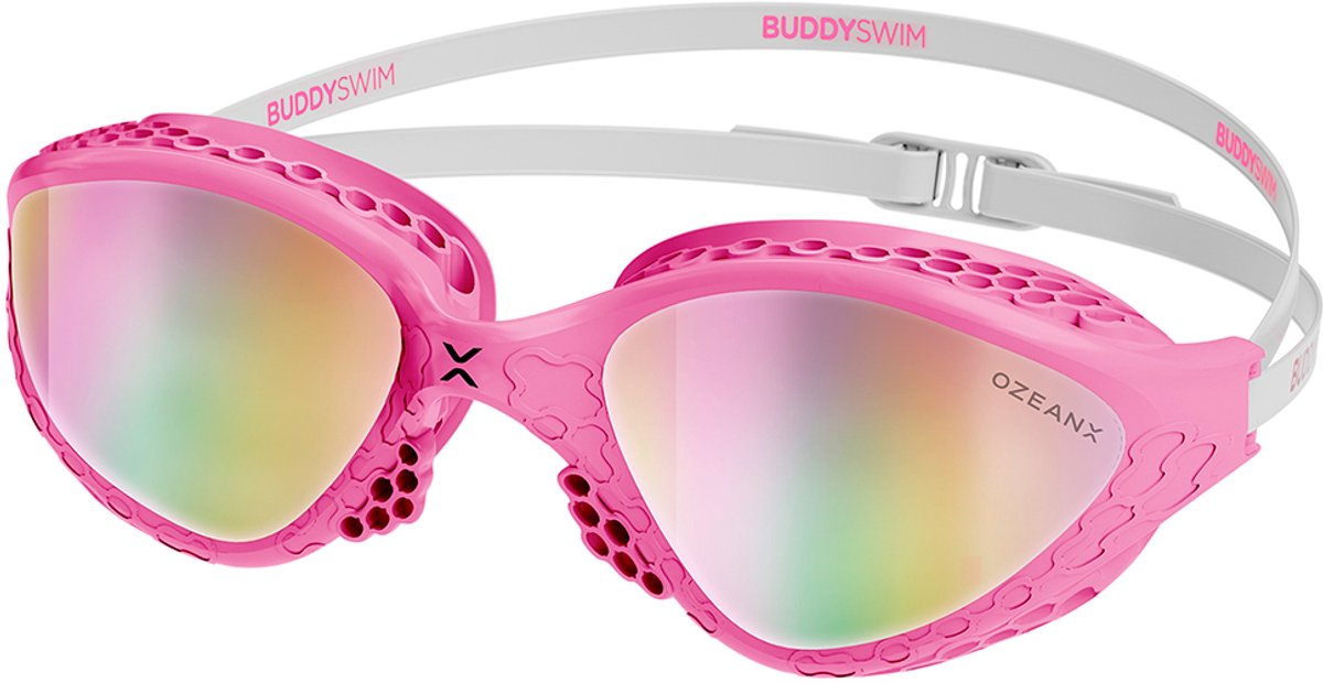 Buddyswim Ozean Zwembril Wit,Roze Man,Vrouw