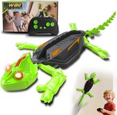 Jouet Grimpeur Gecko – Lézard Électrique à Télécommande Rechargeable Mode Double pour Parois et Sol | Jouet Farce Lumineux aux Mouvements Réalistes | Cadeau Anniversaire pour Garçons et Filles