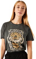 GARCIA Dames T-shirt Gray - Maat XS