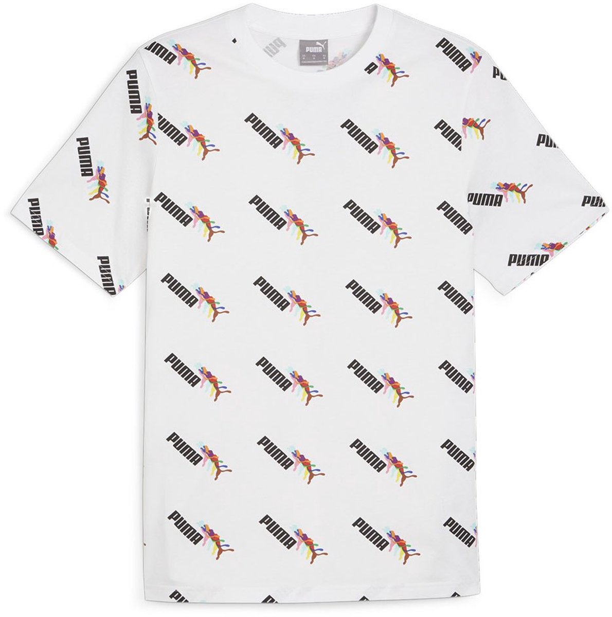 Puma Ess+ Love Wins Aop T-shirt Met Korte Mouwen Veelkleurig L Wit