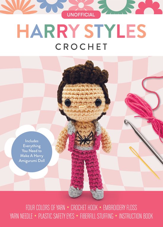 Unofficial Personality Crochet Kits- Unofficial Harry Styles Book and Crochet Kit