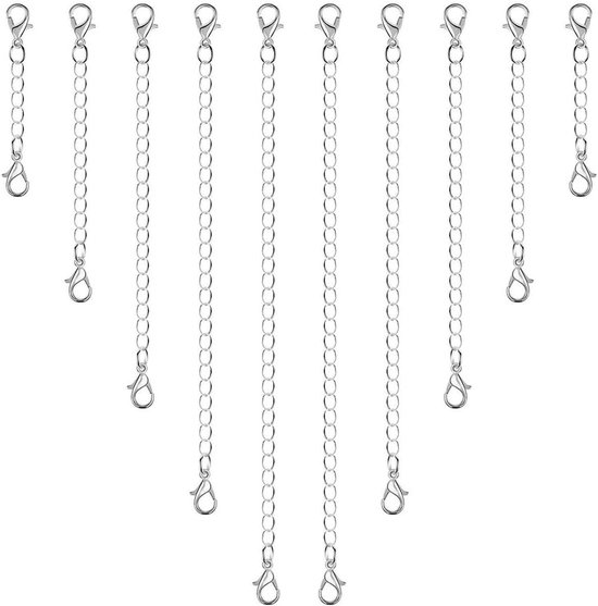 Extension 100mm Argent 925 - Fermoir Mousqueton Pour Collier Et Bracelet - Tata Gisèle