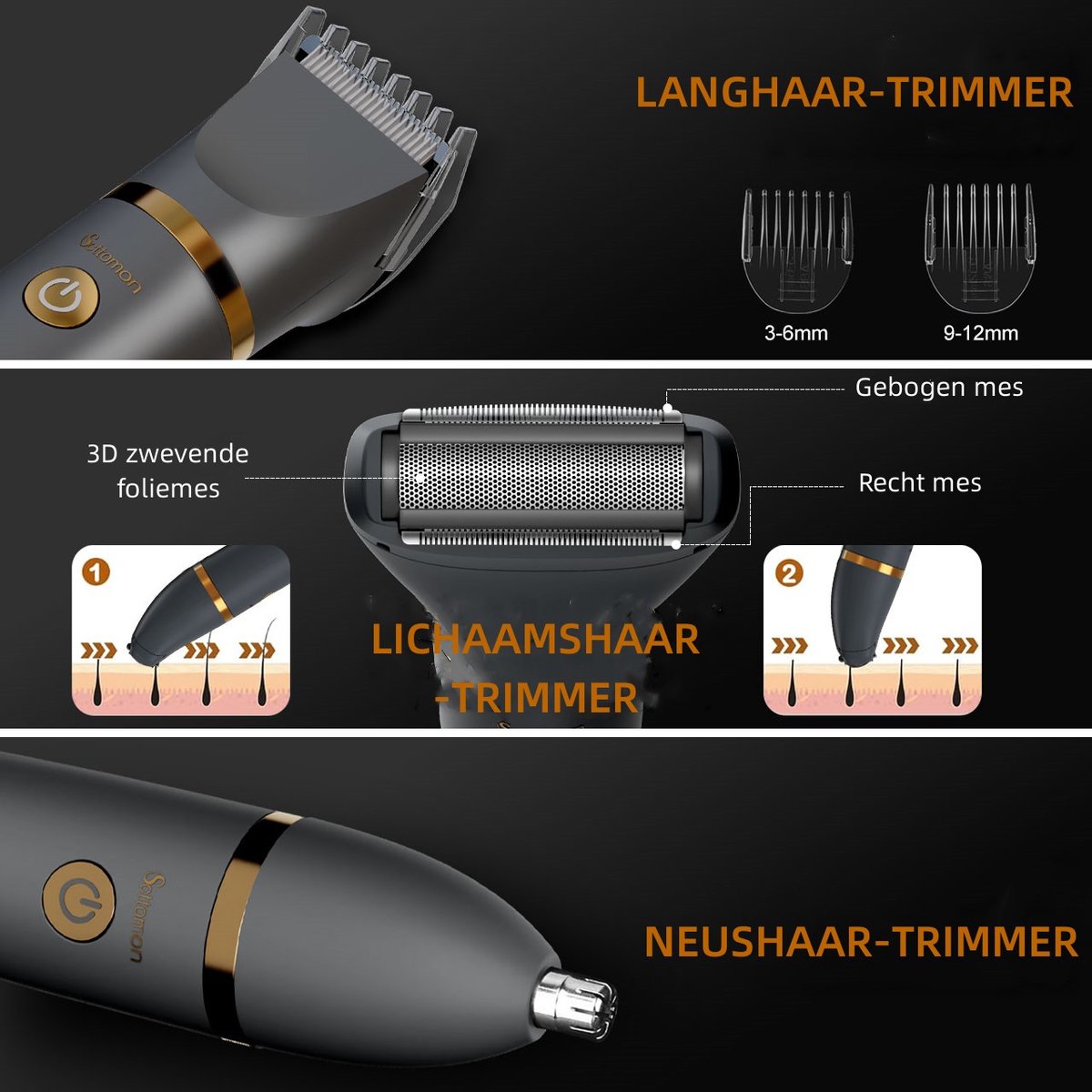 Hatteker 3-in-1 Trimmer thumbnail 2
