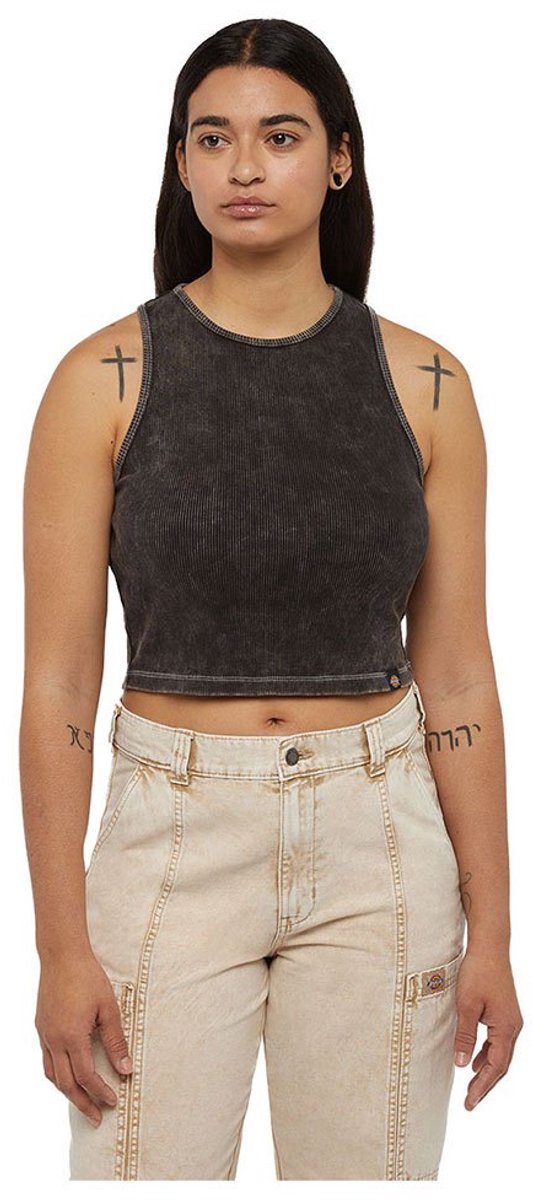 Dickies Newington Mouwloos T-shirt 2XS Vrouw Zwart