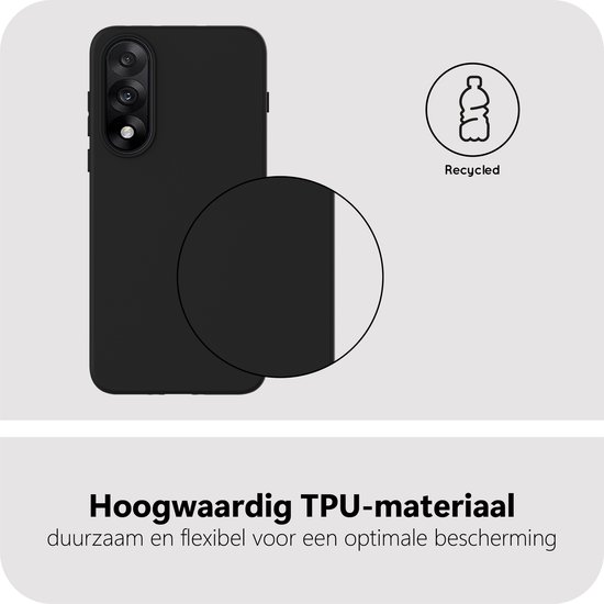 Coque Cazy compatible avec OnePlus Nord 5 - Coque souple en Siliconen - Zwart