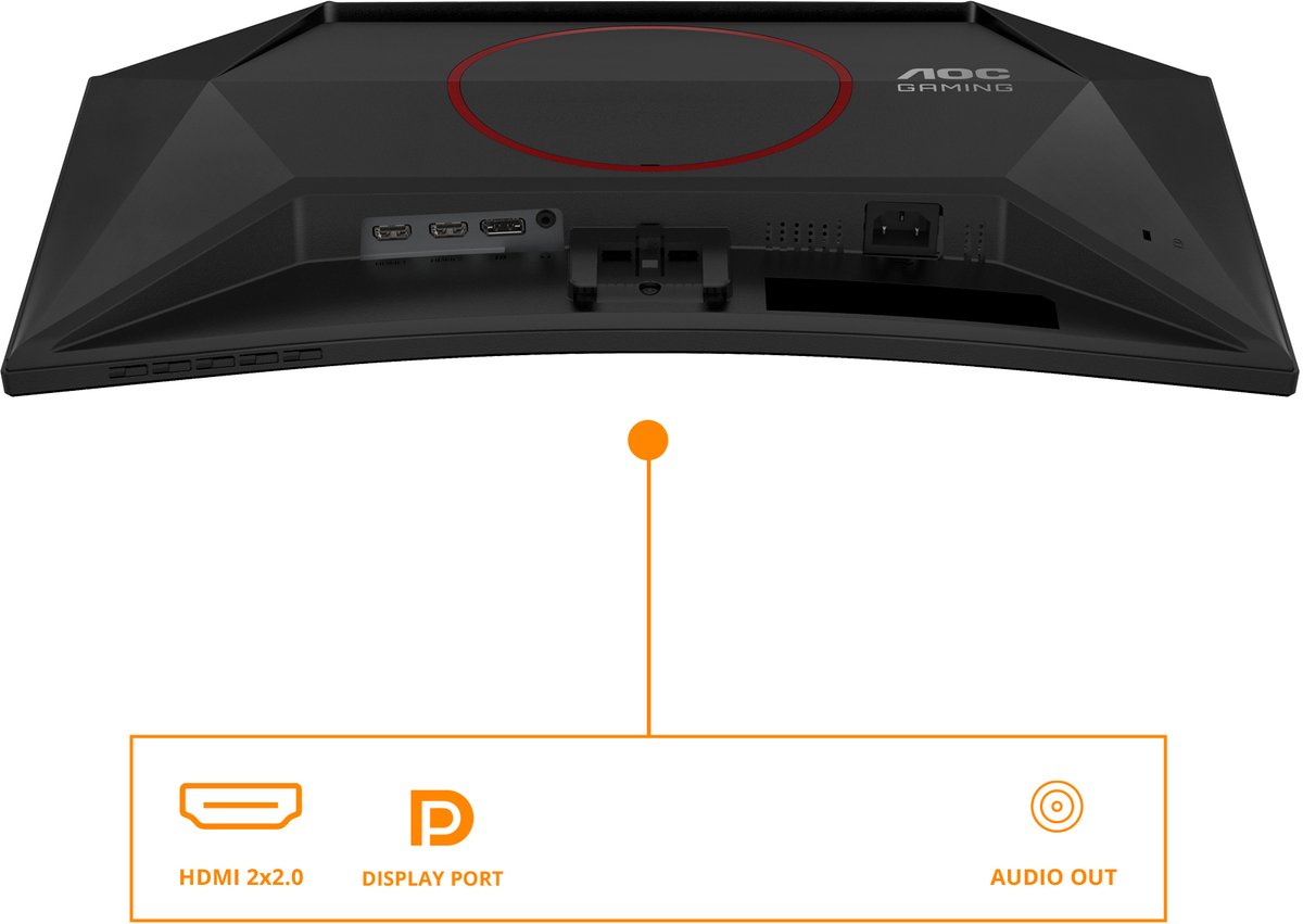 AOC C24G42E 24" Curved Gaming Monitor Full HD 180Hz 0.5ms VA-paneel Adaptive Sync HDR10 Speakers - Afbeelding 5