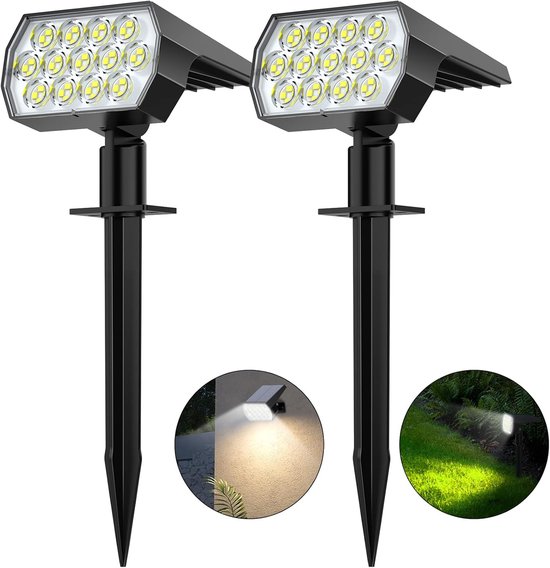 OSALADI 2stuks Solar Fence Lights Tuinpaal Verlichting Vierkante Zonne- energie Lampen Voor Tuin Hek Patio Oprit