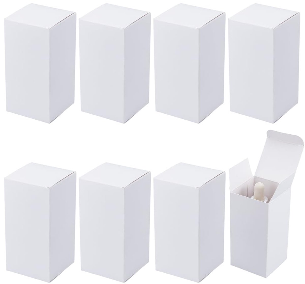 50Pcs Geschenkdoos - 5x5x10cm - Witte Kartonnen Dozen voor Verjaardag en Valentijnsdag