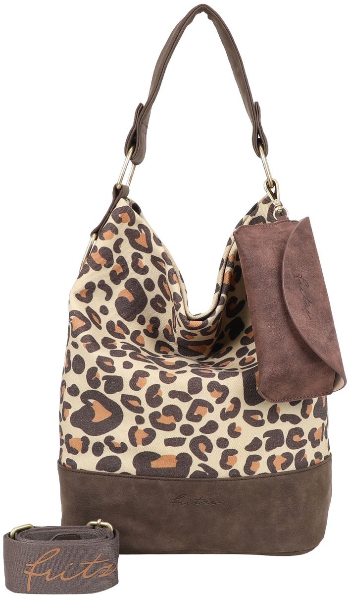 Fritzi aus Preußen schoudertas Izzy07 Limited Leo Hobo Bag Camel beige
