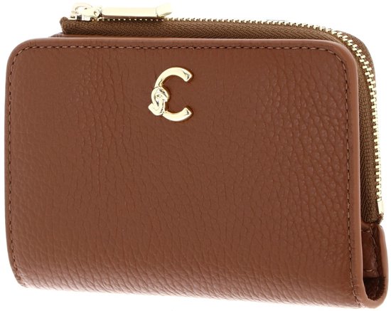 COCCINELLE Cuir porte-monnaie C-Me Wallet Cognac brun