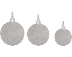 Zilveren Schietdoelen Set - 3-delig, Zelfherstellend, Draaiende Metalen Doelplaten