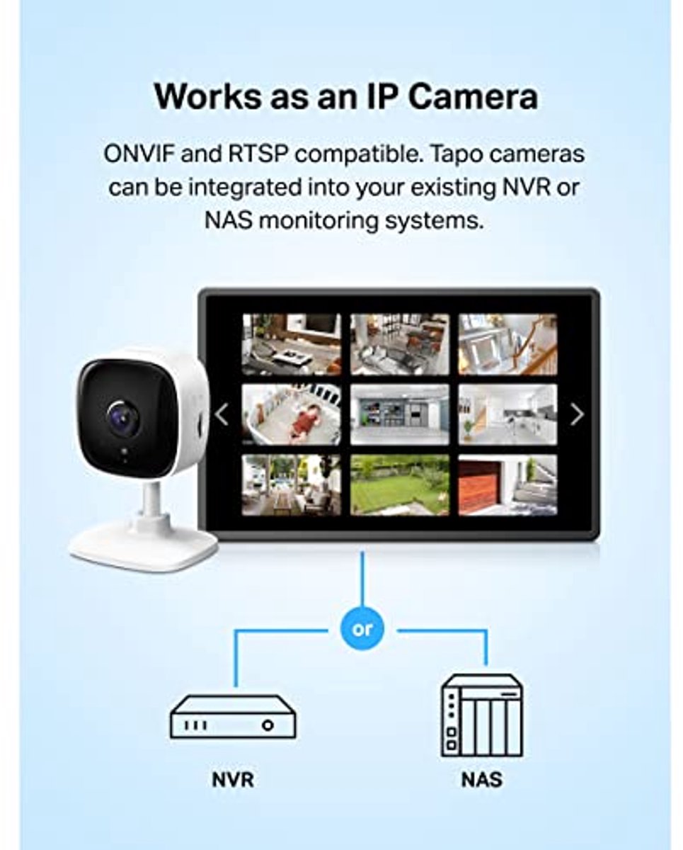 Smart Home Beveiligingscamera 1080p met Nachtzicht en Bewegingsdetectie