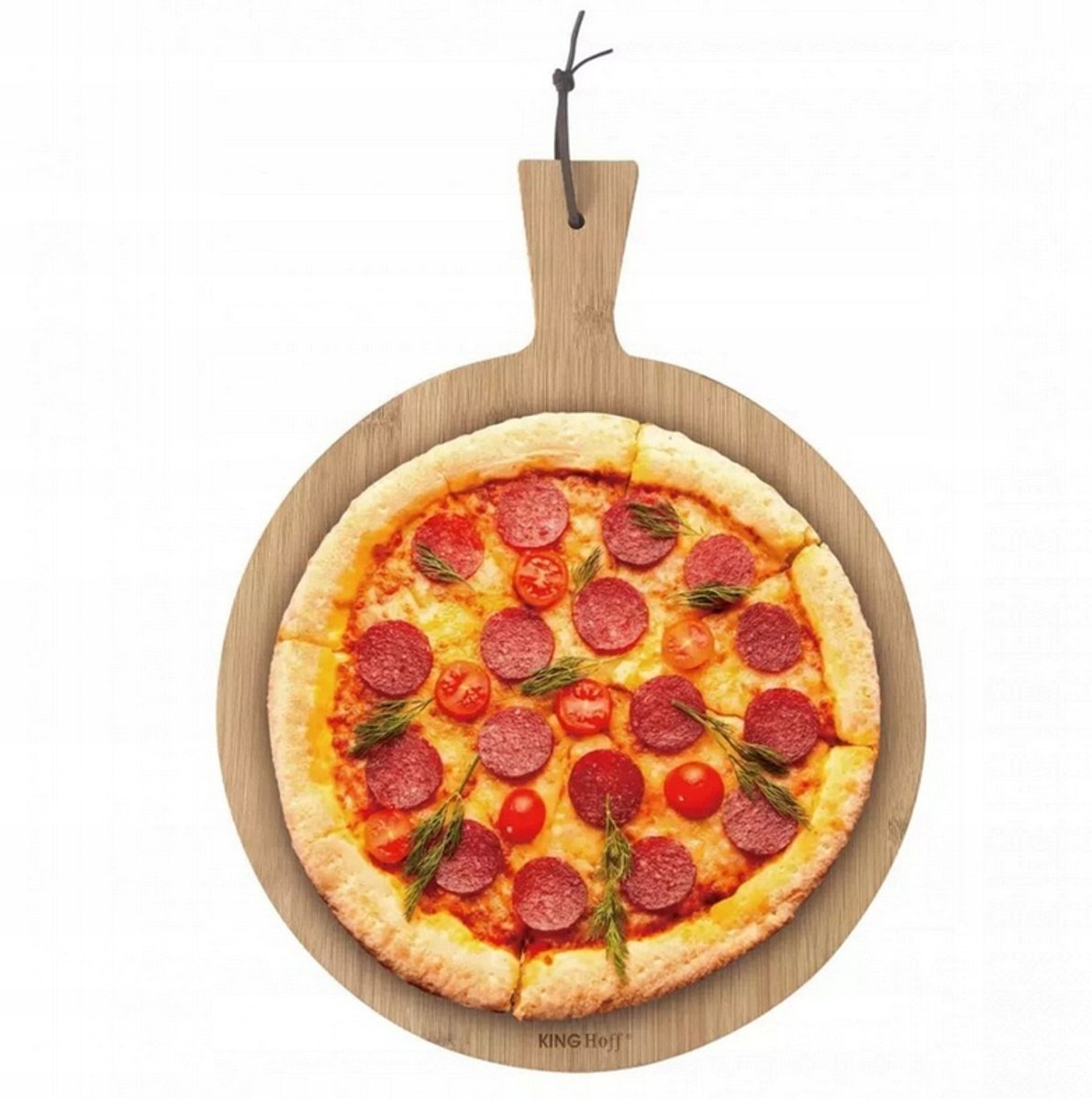 Kinghoff Bamboe Pizzabestek 30,5 cm met Ophanglus