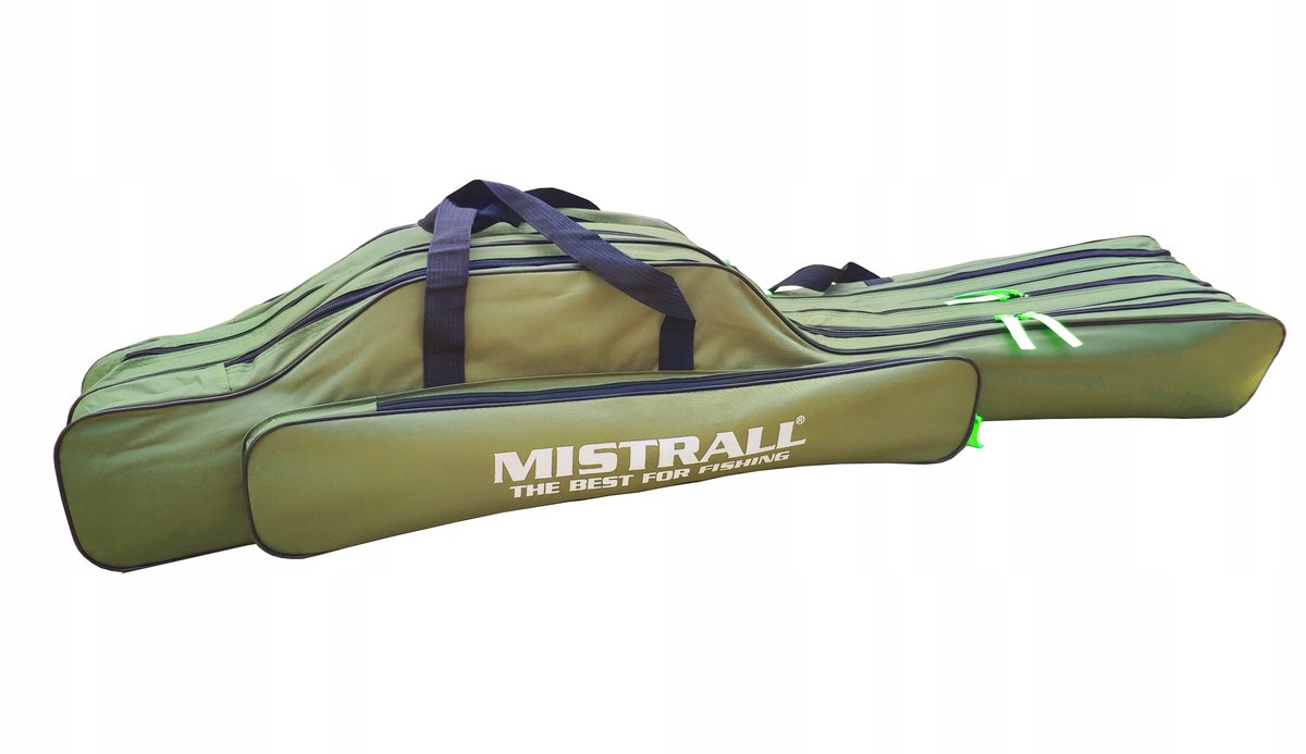 Mistrall Hengeltas 3 Vakken 120 cm Groen