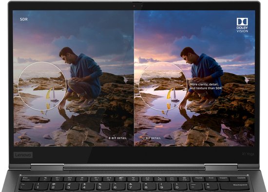 Lenovo ThinkPad X1 Yoga Gen 5 - Intel® Core™ i5-10310U - Touchscreen Laptop 14.1 inch 1920 x 1080 (Full HD) 256GB SSD NVME 16 GB Windows 11 Pro - Lenovo - Hoofdafbeelding