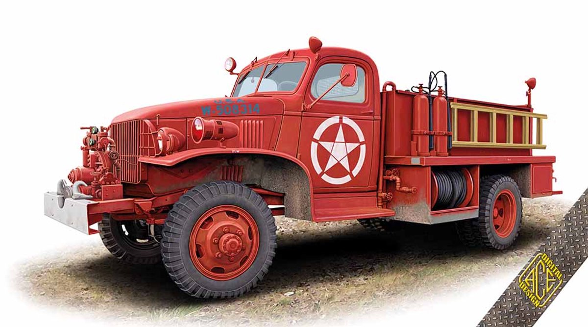 ACE Modelbouwpakket Auto - 72603 Chevrolet G506 Class 135 - Amerikaanse Brandweertruck Plastic - 1:72 - Modelbouw