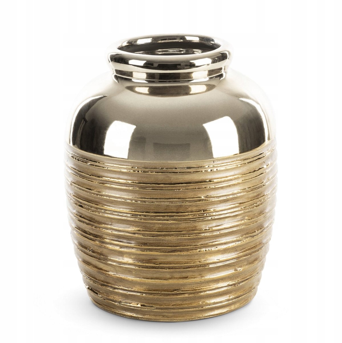 Gouden Decoratieve Vaas Dori 20 x 25 cm - Keramiek