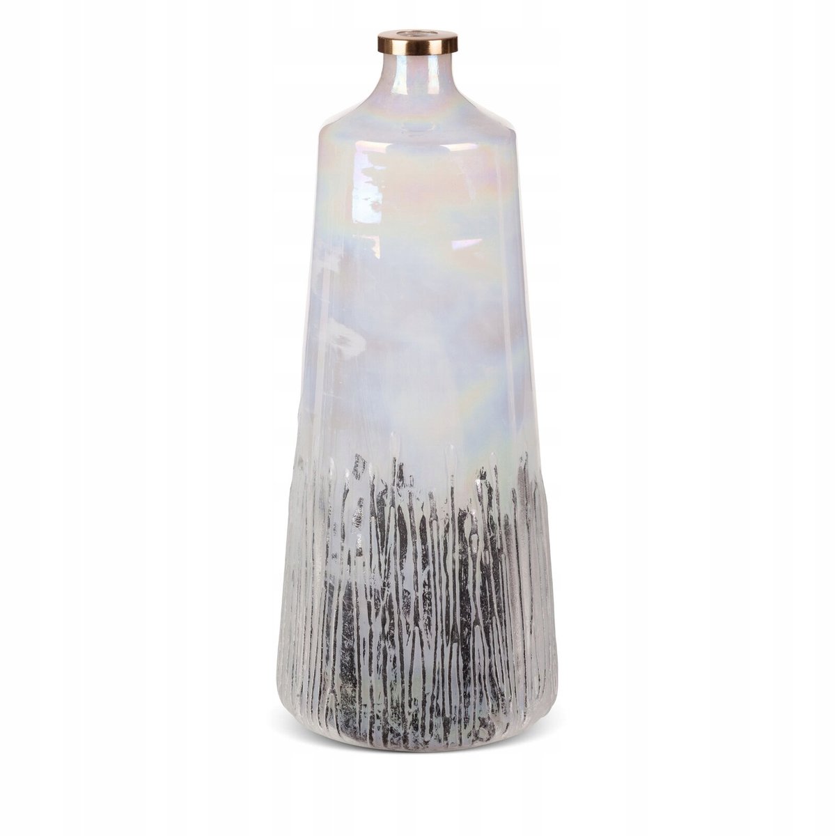 Glazen Vaas Aden 19 x 43 cm Crème - Decoratieve Vaas