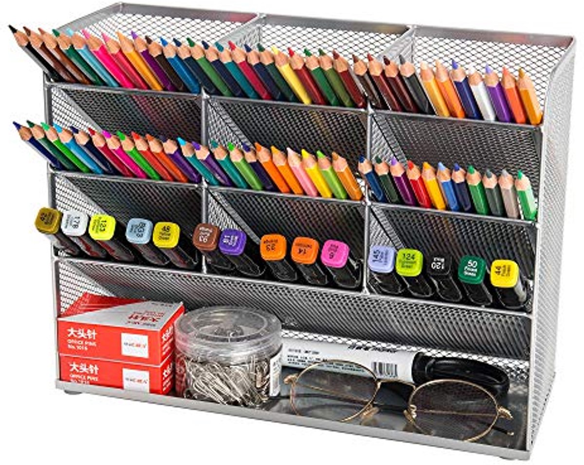 Multifunctionele bureau-organizer voor pennen en kantooraccessoires