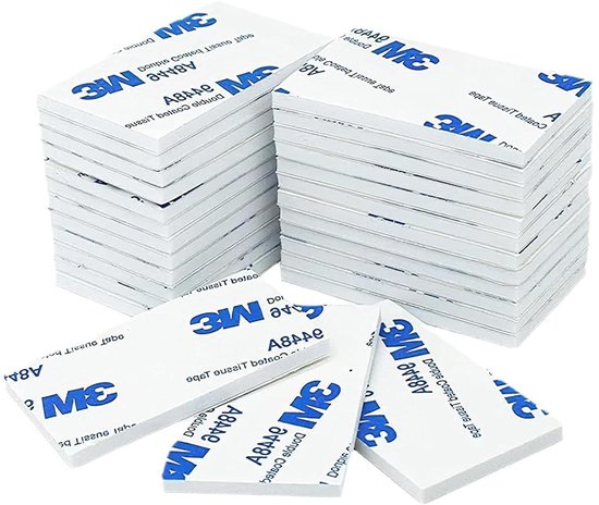 3M Dubbelzijdige Klevende Pads – 60 Stuks – Extra Sterk – Waterdicht – PE-schuim – Rond, Vierkant, Rechthoek – Voor Thuis En Kantoor