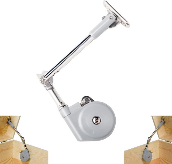 Brenzoos - Scharnieren Soft Close voor Toy Box - Veilige Deksel Ondersteuning - Langzaam Sluitende Scharnieren - 105 Graden Open (1 Pack)