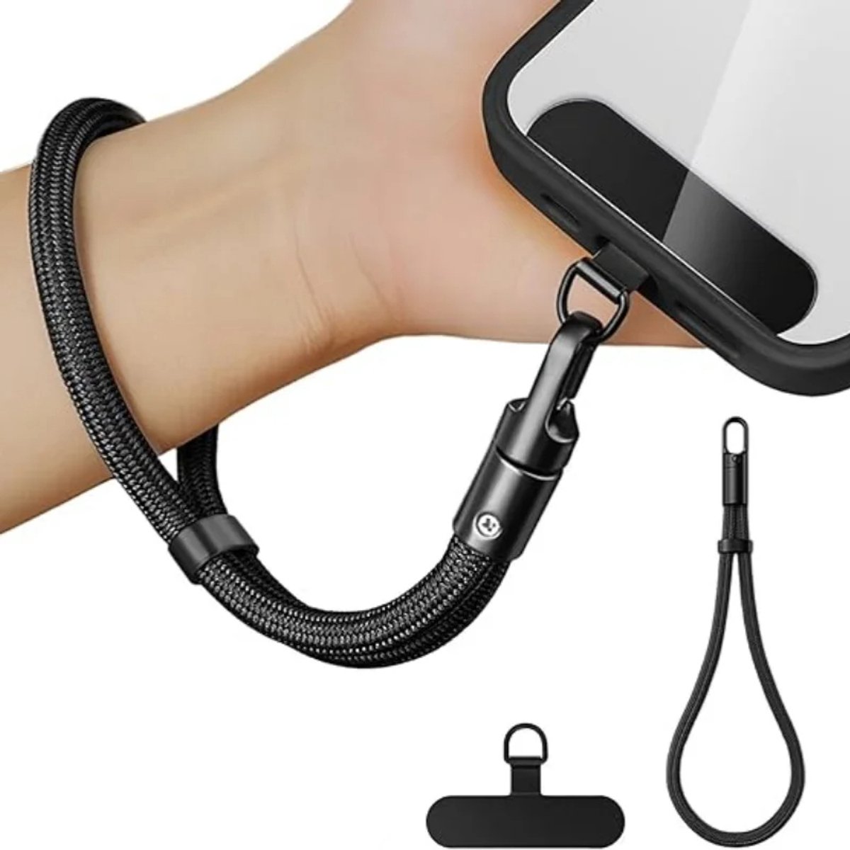 Universele Telefoonkoord met Clip – Verstelbare Nek- en Crossbodyriem met 360° Rotatie | Anti-Drop Veiligheidskoord voor Alle Telefoonhoesjes | Telefoonkoord Lanyard, Draadloze Telefoonriem, Mobiele Telefoon Accessoires