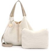 Sac à Main Tamaris TAS Garcia Cityshopper - Taille M, 34x23x7 Cm - Polyester Beige - Bandoulière Réglable - Style Ville