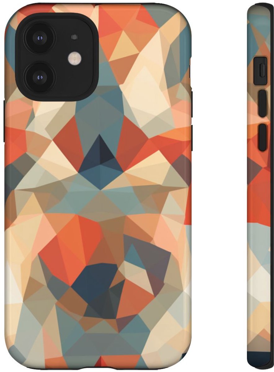 Geometrisch Abstract Patroon – Telefoonhoesje Geschikt voor iPhone 12
