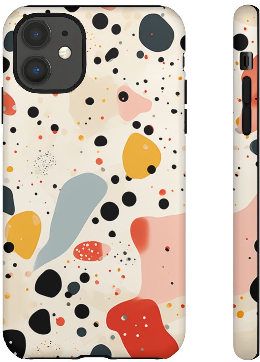 Kleurrijk Terrazzo-Patroon – Telefoonhoesje Geschikt voor iPhone 11