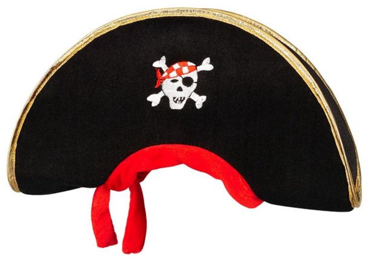 Souza for Kids piratenhoed Simon - verkleedhoed karton meerkleurig.