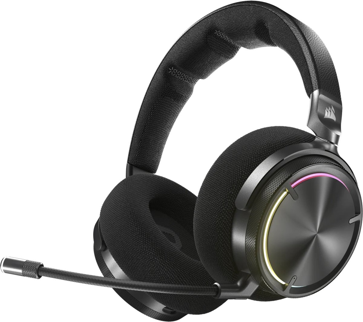 Corsair VIRTUOSO MAX WIRELESS, Carbon Headset Draadloos Handheld Gamen Bluetooth Koolstof
