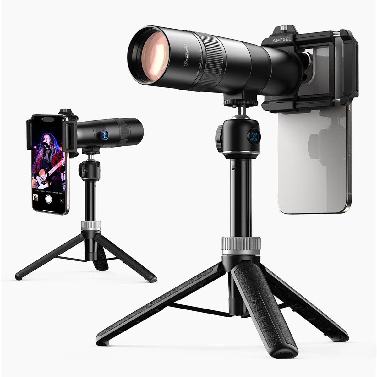 30x superzoom telelens voor Mobi