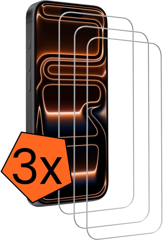 Protection d'écran - Compatible avec iPhone 17 Pro Max Protection d'écran en Glas trempé - Protection d'écran Compatible avec iPhone 17 Pro Max Protection d'écran en Tempered Glass complet - PACK DE 3