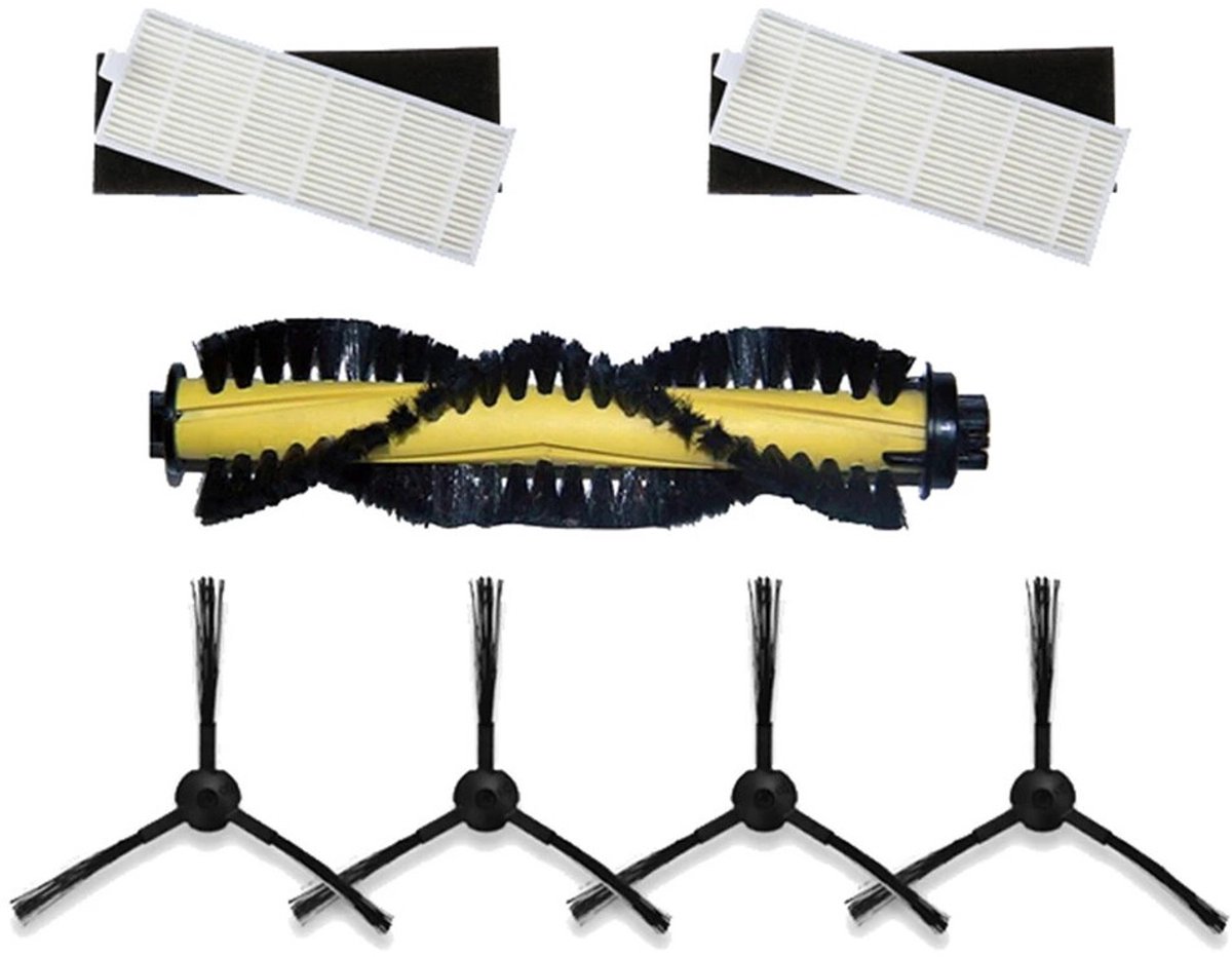 Geschikt voor Onderdelen Geschikt voor robotstofzuigers Geschikt voor ILIFE A4 T4 X432 X430 Hoofdborstel HEPA-filter
