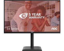 AOC E4 Q32E4U computer monitor 80 cm (31.5") 2560 x 1440 Pixels Quad HD LED Zwart