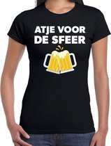 Atje voor de sfeer feest t-shirt zwart voor dames XS