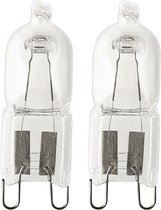 Osram G9 Halogeenlamp 20W (25W) - 235lm 230V - Halogeen Lampjes Insteek - Warm Wit Licht - Dimbaar - 14x14x43mm - Per 2 Halogeenlampen