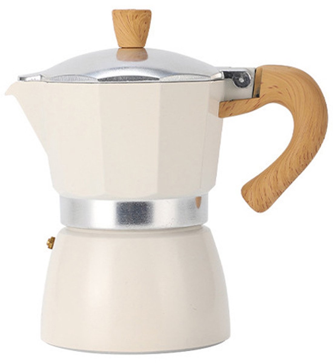 longziming -150 ml Espresso Koffiemaker voor Inductie – Aluminium Mokkakan met Veiligheidsventiel, Espressopot voor 2 Kopjes, Traditionele Percolator voor Aromatische Koffie, Geschikt voor Gas & Elektrisch Fornuis
