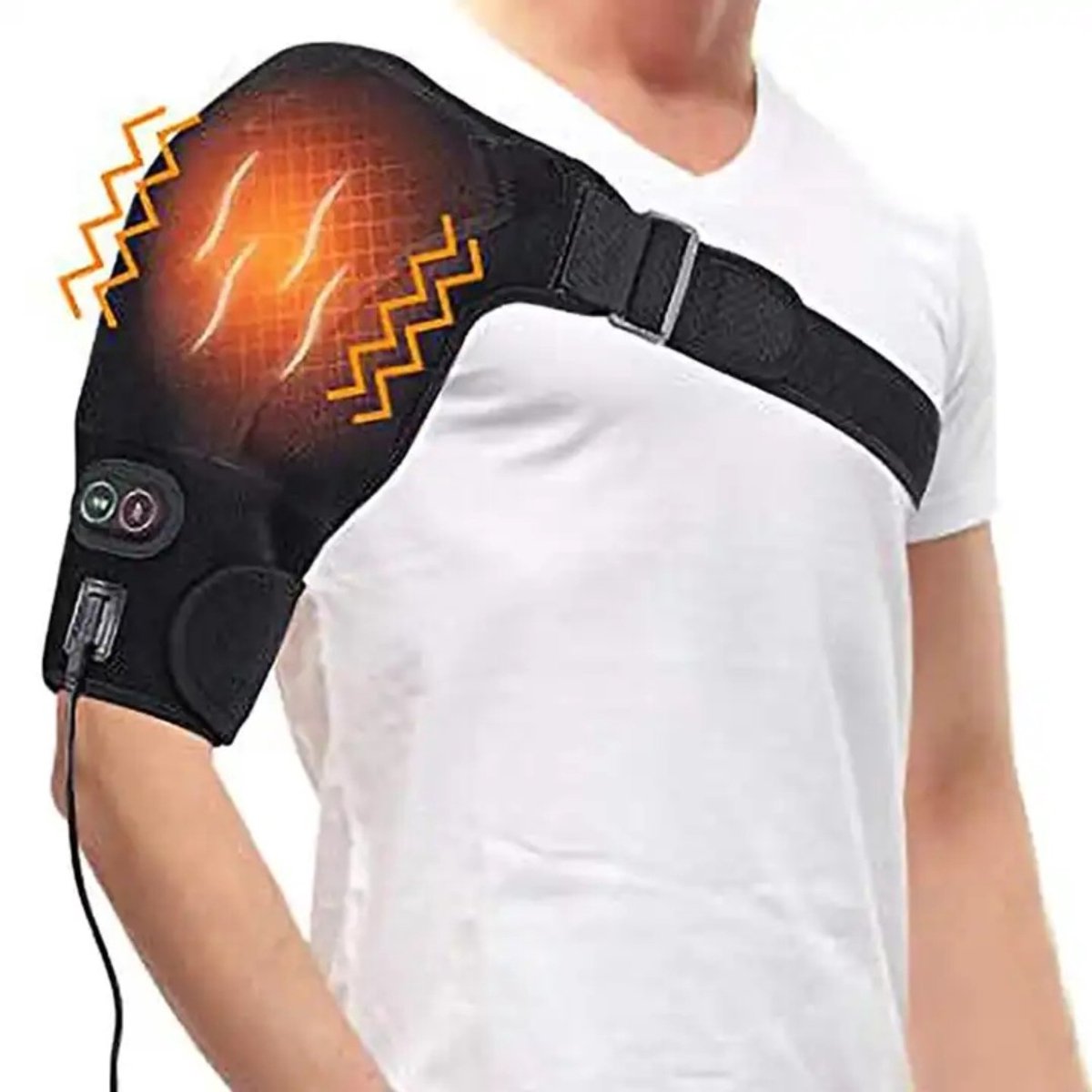 Elektrische Draadloze Massagemat voor Schouders - Warm en Lichtgewicht