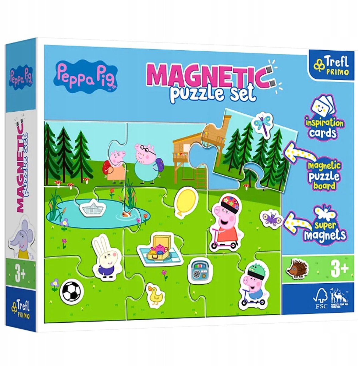 Peppa Pig Magnetische Puzzel Kaarten - 9 Elementen