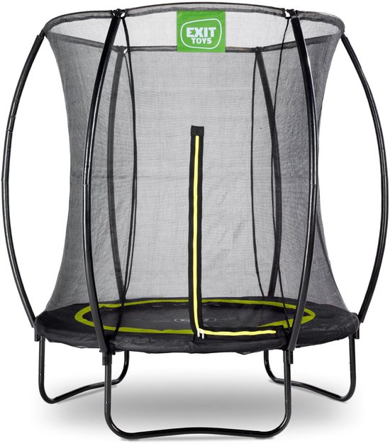 EXIT Silhouette Trampoline ø183cm - Op Poten - Rond - Trampoline Buiten - Voor Kinderen - Zwart