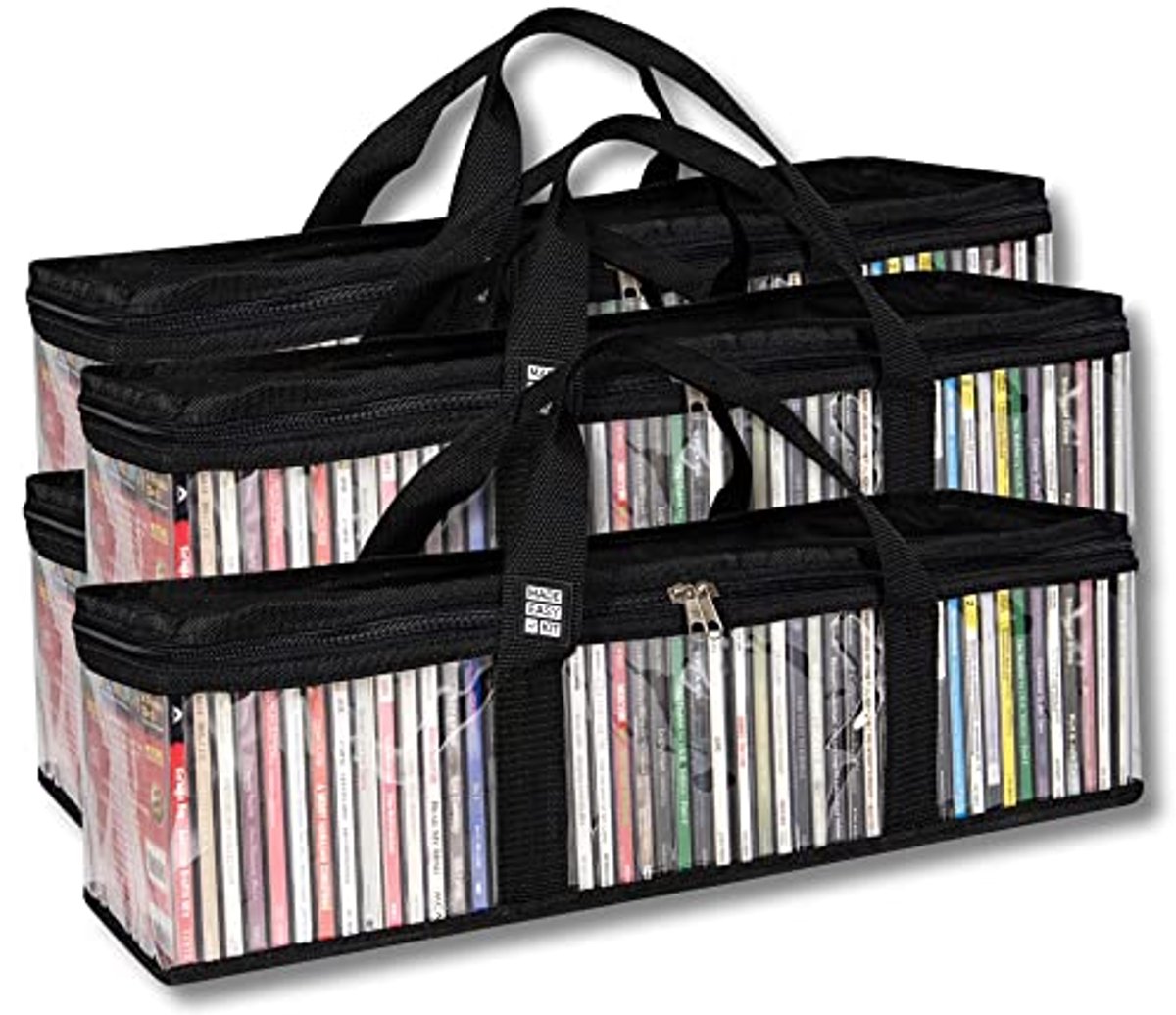 CD Opbergdoos - Transparante PVC Organizer voor 50 CD's - Stapelbaar en Ruimtebesparend